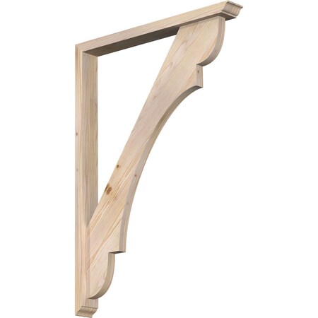 Ekena Millwork Olympic Traditional Smooth Bracket w/ Offset Brace, Douglas Fir, 3 1/2"W x 30"D x 42"H BKT0402X30X42OLY01SDF